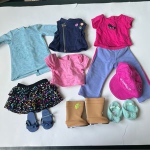 AMERICAN GIRL BRAND 18” doll clothes outfits and shoes lot #1 toy